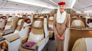 EMIRATES Boeing 777 (new) Business Class | Brussels to Dubai trip report (4K)