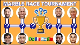 OLD vs NEW Football Legend Players Crazy Marble Race Tournament | Who will win? |