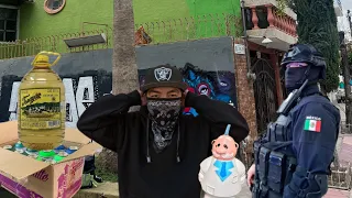 ME AGARRÓ LA POLICÍA PINTANDO GRAFFITI 🚔