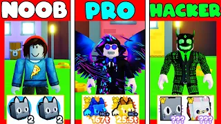 NOOB vs PRO vs HACKER w PET SIMULATOR