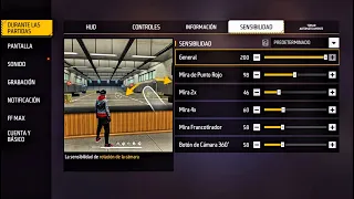 LA MEJOR CONFIGURACIÓN Y HUD PARA LOS MÓVILES DE TODO FREE FIRE💀🔥