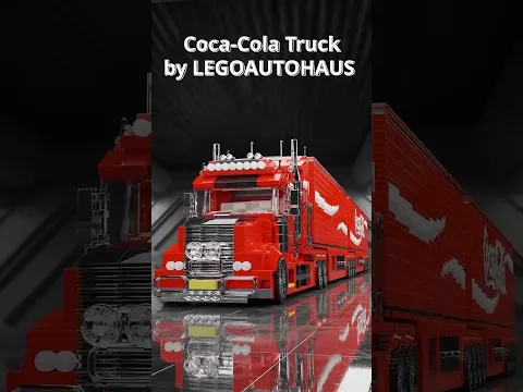 LEGO Coca-Cola Truck Animated Speedbuild | LEGOAUTOHAUS CocaCola | Blender Geometry Nodes Animation