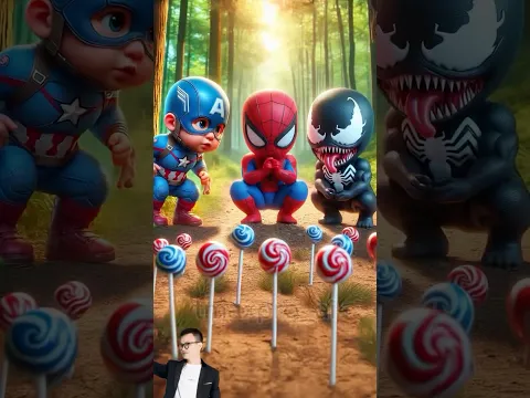 Who is best? Spiderman vs Captain America vs Venom #shorts #spiderman