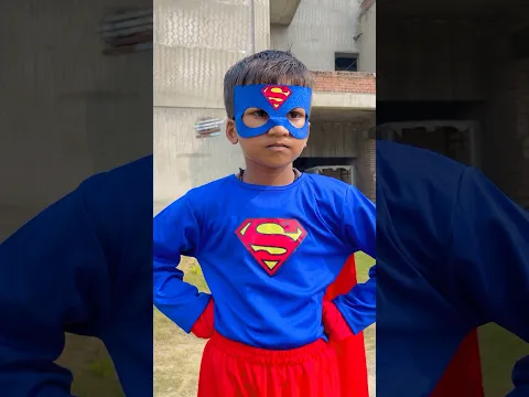 Little superman ne bacha liya😍😘 #comedy #youtubeshorts #shorts #superman