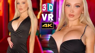 [VR 3D 4K] Night Out Black Dress  - YesBabyLisa