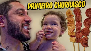 FIZEMOS UM CHURRASCÃO E O NOAH COMEU PELA PRIMEIRA VEZ!
