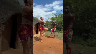 Body weight full body workout in the African village 