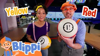 Blippi and Meekah's Bowling Ball Bonanza! | Blippi's Colorful Fun! | Blippi Adventures