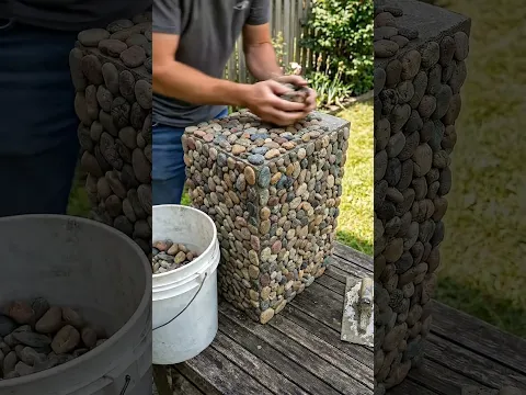 I Turned a Plastic Crate Into a Concrete Planter