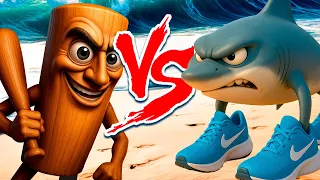 Tung Tung Tung Sahur VS Tralalero Tralala - Batalha de Memes Brainrot