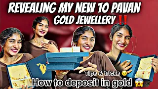 REVEALING my new GOLD NECKLACE set ✨| 10 PAVAN ♥️ | GOLD SAVING TIPS 🫡 | #hinanbargale 