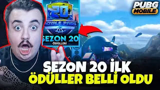 20 SEZON ROYALE PASS ÖDÜLLERİ BAŞLANGIÇLAR PUBG Mobile