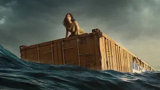 【full flim】A pregnant woman is trapped at sea in a container, how to escape the predicament#movie