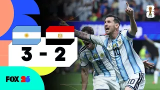 Argentina 3 - 2 Egipto | Copa Mundial de la FIFA | Goles y resumen