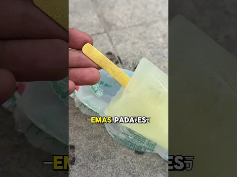Stik es krim dari emas 😋 #trending