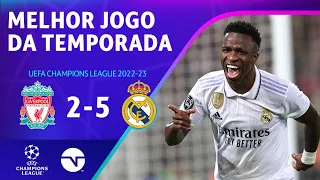 VINI E BENZEMA DESTROEM JOGO COM FALHAS DE ALISSON E COURTOIS! LIVERPOOL 2X5 REAL MADRID | CHAMPIONS