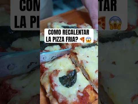 ¿COMO RECALENTAR LA PIZZA FRIA? 🍕🔥 #chefroberta #recetas #pizza