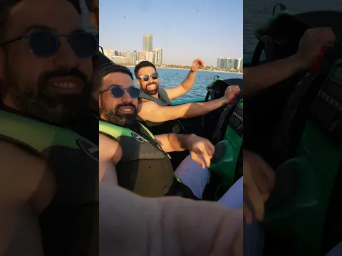 سقنا سيارة في بحر أبو ظبي 😍🇦🇪 #inabudhabi @VisitAbuDhabiChannel