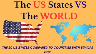 🇺🇸 US States vs 🌍 The World: Comparing the Nominal GDP of All 50 States(+ BRICS)
