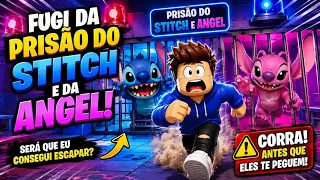 FUGINDO DA PRISÃO DO STITCH E DA ANGEL! 😱 (Roblox)
