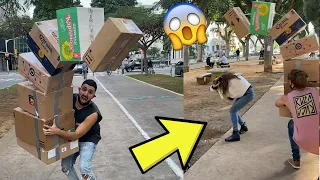Falling Box Prank Viral FUNNY short videos Compilation - part 1 | orzutiextra TikTok