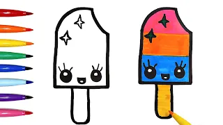 Ice Cream Draw | Coloring | Painting | Simple Drawing