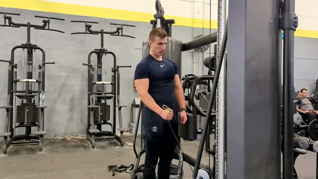 Image Curl a martello al cavo con un braccio