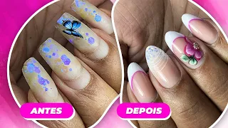 MANUTENÇÃO DAS UNHAS DE GEL COM TROCA DE FORMATO