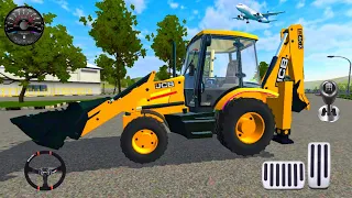 JCB Backhoe Loader Driving Mod - Android Gameplay - BUS SIMULATOR INDONESIA