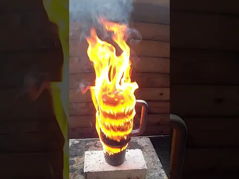 1600C° LAVA vs Stanley Cup. Will the cup survive this test and will the handle stay attached?