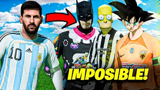 Enfrenté 11 Messi VS Dibujos Animados en el FIFA
