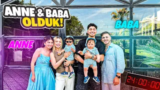 24 SAAT ANNE BABA OLDUK! İKİZLERLE SINAVIMIZ 😅👶👶 @GüvenElvan