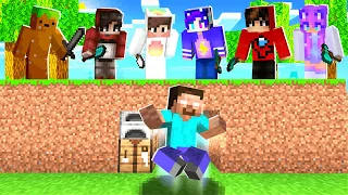 Minecraft: HEROBRINE vs 5 YOUTUBERS😱🔪 Minecraft Manhunt PERO SOY HEROBRINE