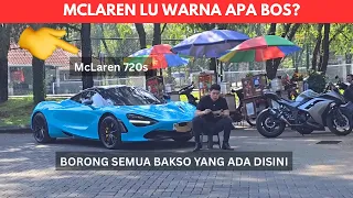 SAYA BORONG SEMUA DAGANGAN YANG PARKIR DISEBELAH MCLAREN INI ! 