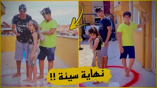 أخر واحد يطلع من الدائرة يربح 5000 ليرة ||  غش وبكاء !!