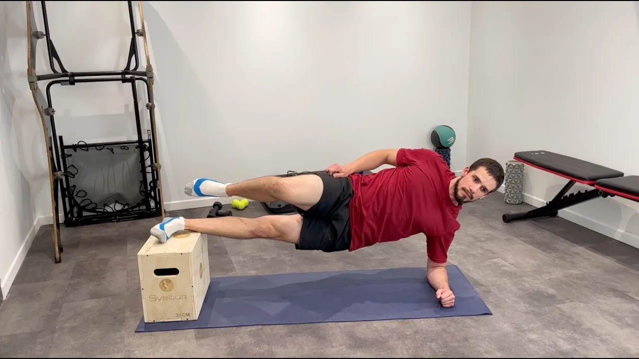 Image Foot Elevated Abductor Side Plank