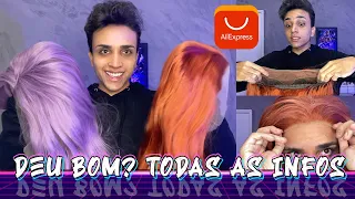 COMPREI PERUCAS LACE NO ALIEXPRESS E OLHA NO QUE DEU // UNBOXING