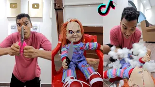 LARIN EN UNA PELICULA DE TERROR  😂 NUEVOS TIKTOK DE ALFREDO LARIN Y OTROS | MEJORES RECOPILACIONES