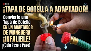 Convierte una Tapa de Botella en un Adaptador de Manguera Infalible (Guía Paso a Paso).