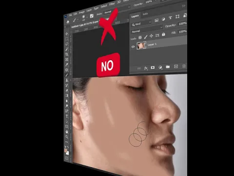 Skin Retouching #photoshop #shorts