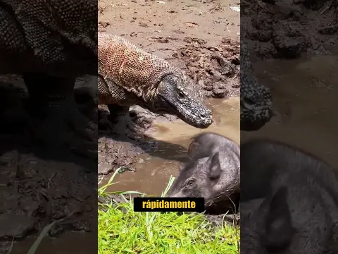 ¡Dragon De Komodo vs Ciervo! #dragondekomodo #vs #ciervo #animalessalvajes