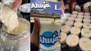 📍Amritsar Famous’s Ahuja Lassi Wale 😍|| #lassi #punjabi #amritsar #famous #viralvideo #recipe