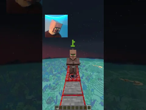 TNT Run (Villager)😍#shorts  #minecraft