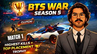 BTS WAR SEASON 5 | MATCH 1 #madan #madanop #bgmi