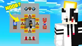 AVENGERS, FOOD, GAMES & CARS BLOCKS CHALLENGE IN MINECRAFT