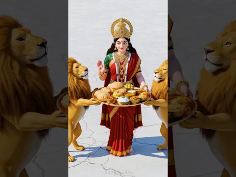 Lions clean up the forest to welcome Mother Goddess 🐅 || #shortvideo #trending