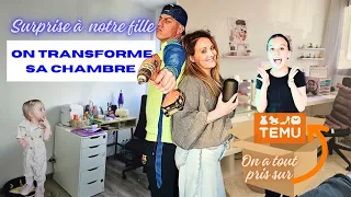 OMG 😱❗️On lui fait la chambre de ses rêves avec Temu💪
