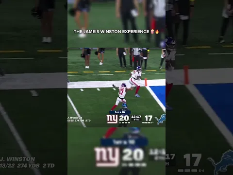 Absolute Masterclass. #nfl #nflhighlights #nflshorts #football #viralshorts #giants #jameiswinston