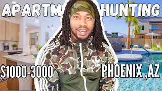 ✅ MOVING TO PHOENIX- APARTMENT HUNTING  PHOENIX ARIZONA - ARIZONA APARTMENT TOUR -  Black In Arizona