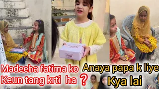 Anaya apny papa k liye madeeha  fatima ko keun tang krti ha#Hazaravillagefamily